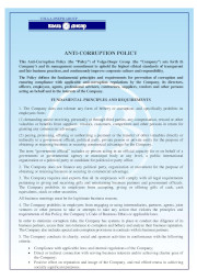 Anti-corruption Policy