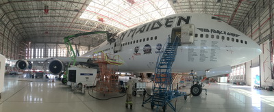 Volga-Dnepr Gulf has successfully released the unique customized aircraft for IRON MAIDEN rock-band