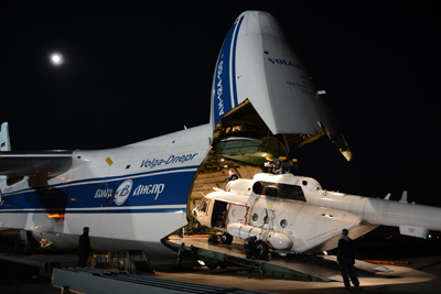 Volga-Dnepr Delivers Helicopters for Emergency UN Mission to Fight Ebola