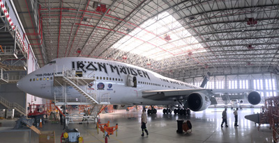 «Волга-Днепр Галф» вновь приветствует самолет Ed Force Onе группы Iron Maiden 