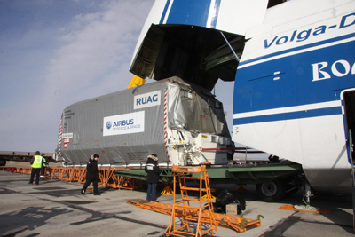 Volga-Dnepr Moves Express AM7 And AM8 Satellites to Baikonur Cosmodrome for Launch 