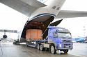 Самолет авиакомпании «Волга-Днепр» доставил на Байконур разгонный блок «Бриз-М» для запуска «Ямал-401»