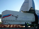 Volga-Dnepr An-124-100 delivers Russian and Kazakh satellites to Baikonur cosmodrome launch site