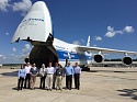 Заказчики «Волга-Днепр» познакомились с легендарным Ан-124-100 в Хьюстоне